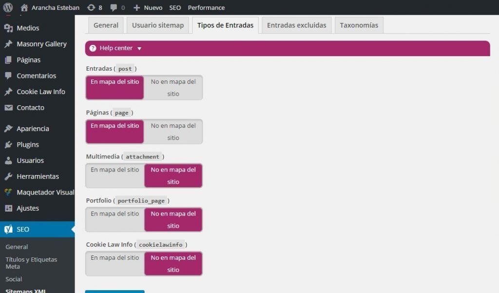 Sitemaps XML Yoast SEO 2