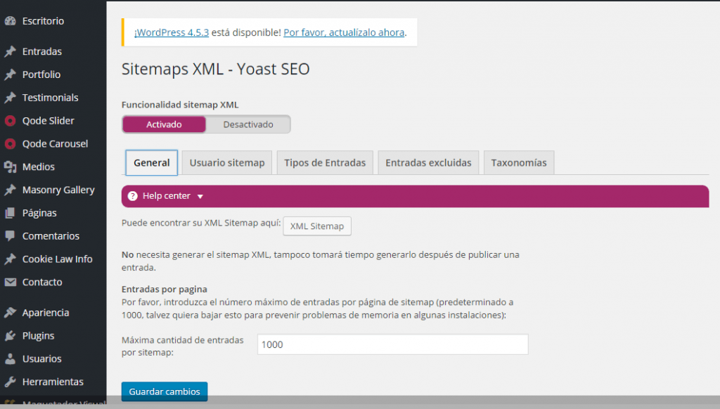 Sitemaps XML Yoast SEO ‹ Arancha Esteban — WordPress.png 1349×626